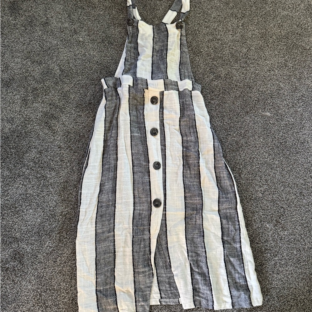 URBAN Romantics Black and White Striped Backless Dress
